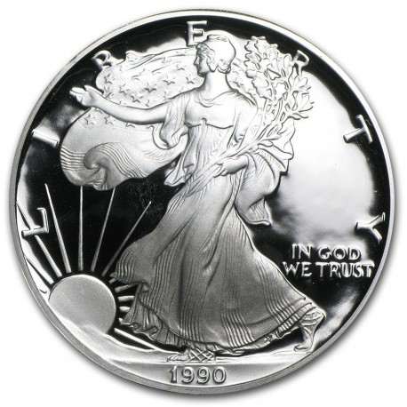 1 oz silver U.S. Silver EAGLE 1998 proof