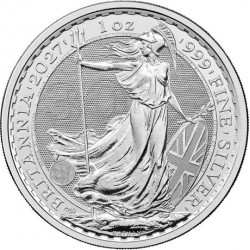 UK 1 oz silver BRITANNIA 2027 £2 BU 