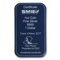1 oz silver Bar Cook Islands 