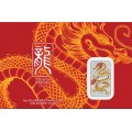 Perth Mint 1 oz silver RECTANGLE DRAGON $1 BAR 2026 bu