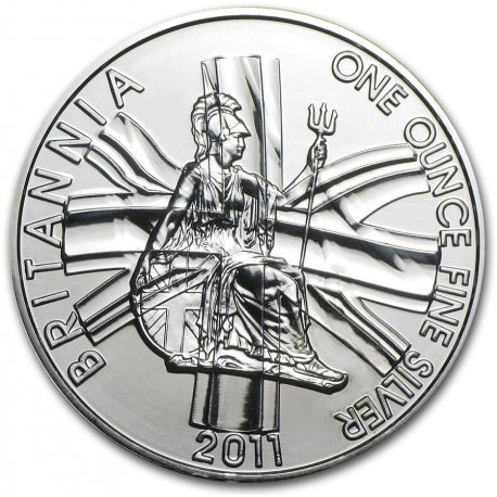 1 oz silver BRITANNIA 2011 Coloured