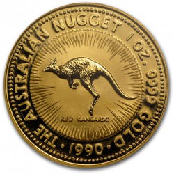 1 oz gold NUGGET 1990 RED KANGAROO