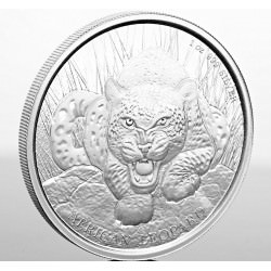 1 oz silver Ghana LEOPARD 2017