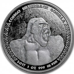 1 oz silver GORILLA CONGO 2017