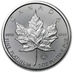 1 oz PLATINIUM PLATINUM MAPLE LEAF $50