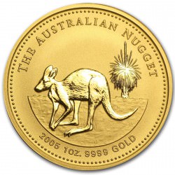 1 oz gold NUGGET 2005 KANGAROO