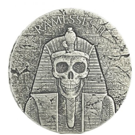 Chad 2 oz silver RAMSES II 2017