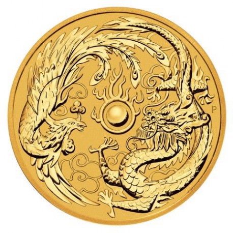 1 oz gold DRAGON & PHOENIX 2017