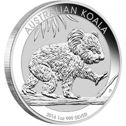 Perth Mint 1 oz silver KOALA 2016 $1