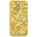Perth Mint 1 oz RECTANGLE DRAGON BAR 2018 GOLD