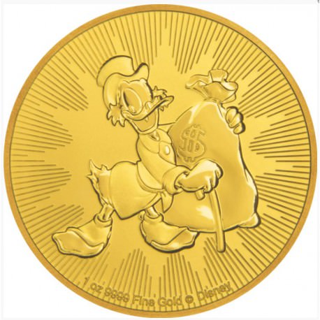1 oz gold NIUE DISNEY SCROOGE MCDUCK 2018