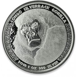 1 oz silver GORILLA CONGO 2018