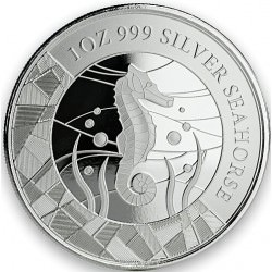 1 oz silver Samoan Seahorse 2018