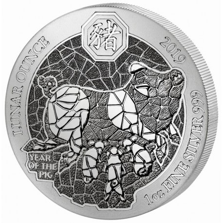 1 oz SILVER RWANDA DOG 2018 