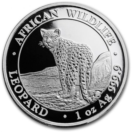 1 oz silver SOMALIA LEOPARD 2018 - 100 shillings