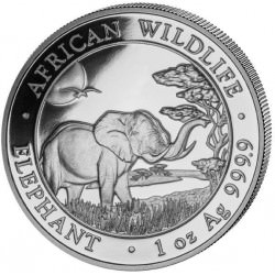 1 oz silver SOMALIA ELEPHANT 2018