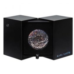 Rare Earth 2018 5oz Silver High Relief Patina Coin Supernova diamond