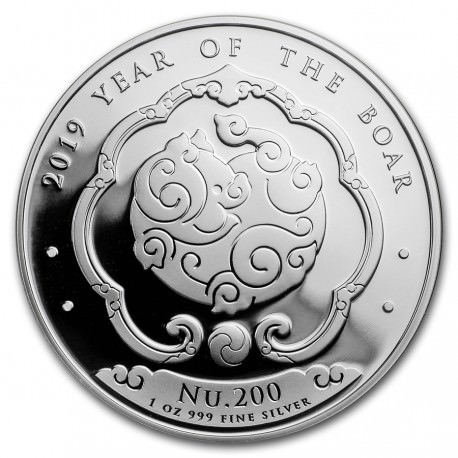 1 oz silver KINGDOM OF BHUTAN 2019 PIG