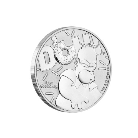 Perth Mint 1 oz silver HOMER SIMPSON 2019 D'OH! 