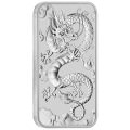 Perth Mint 1 oz silver RECTANGLE DRAGON $1 BAR 2019