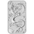 Perth Mint 1 oz silver RECTANGLE DRAGON $1 BAR 2019
