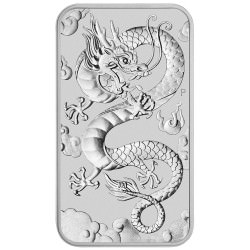 Perth Mint 1 oz silver RECTANGLE DRAGON $1 BAR 2019