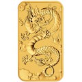 Perth Mint 1 oz RECTANGLE DRAGON $100 BAR 2019 GOLD