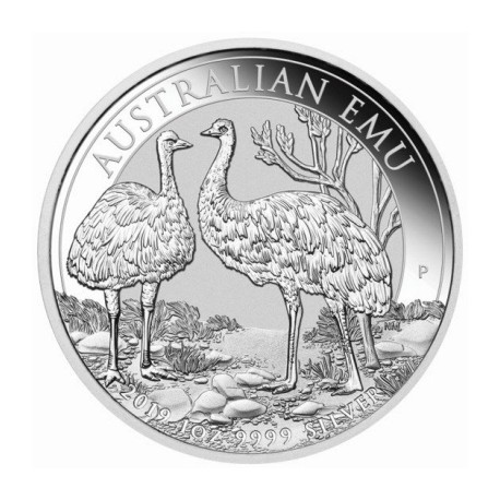 Perth Mint 1 oz silver EMU 2018
