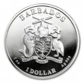 1 oz silver Caribbean Seahorse 2019 Barbados 