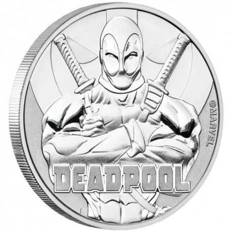 Perth Mint 1 oz silver 2018 MARVEL DEADPOOL $1 