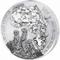 RWANDA 1 oz silver MEERKAT 2016