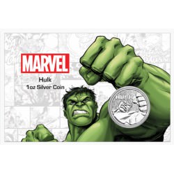 Perth Mint 1 oz silver 2019 MARVEL HULK $1 in card