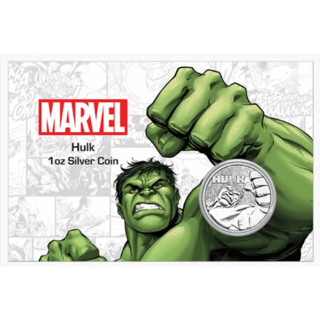 Perth Mint 1 oz silver 2019 MARVEL HULK $1 