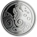 1 oz silver Samoan Seahorse 2018