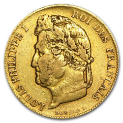 GOLD 20 francs or LOUIS-PHILIPPE 1830-1848