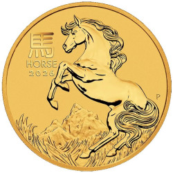 PM Lunar 3 HORSE 1 oz GOLD 2026 BU $100 Australia
