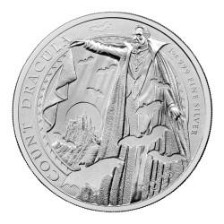 UK 1 oz silver GOTHIC HORRORS 2025 COUNT DRACULA £2 bu
