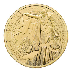UK 1 oz GOLD GOTHIC HORRORS 2025 COUNT DRACULA £100 bu