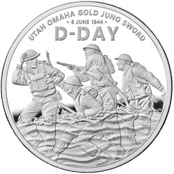 UK 1 oz silver D-DAY 80th Anniversary 2024 bu £1