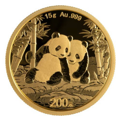 Gold CHINA PANDA 15 GR 2025 Yuan 200