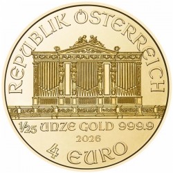 Austria 1/25 oz gold WIENER PHIHARMONIKER 2026 bu 4€